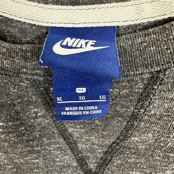 Nike Just Do It Grey Vintage Heathered Top Sweatshirt Style Size XL - Picture 11 of 16